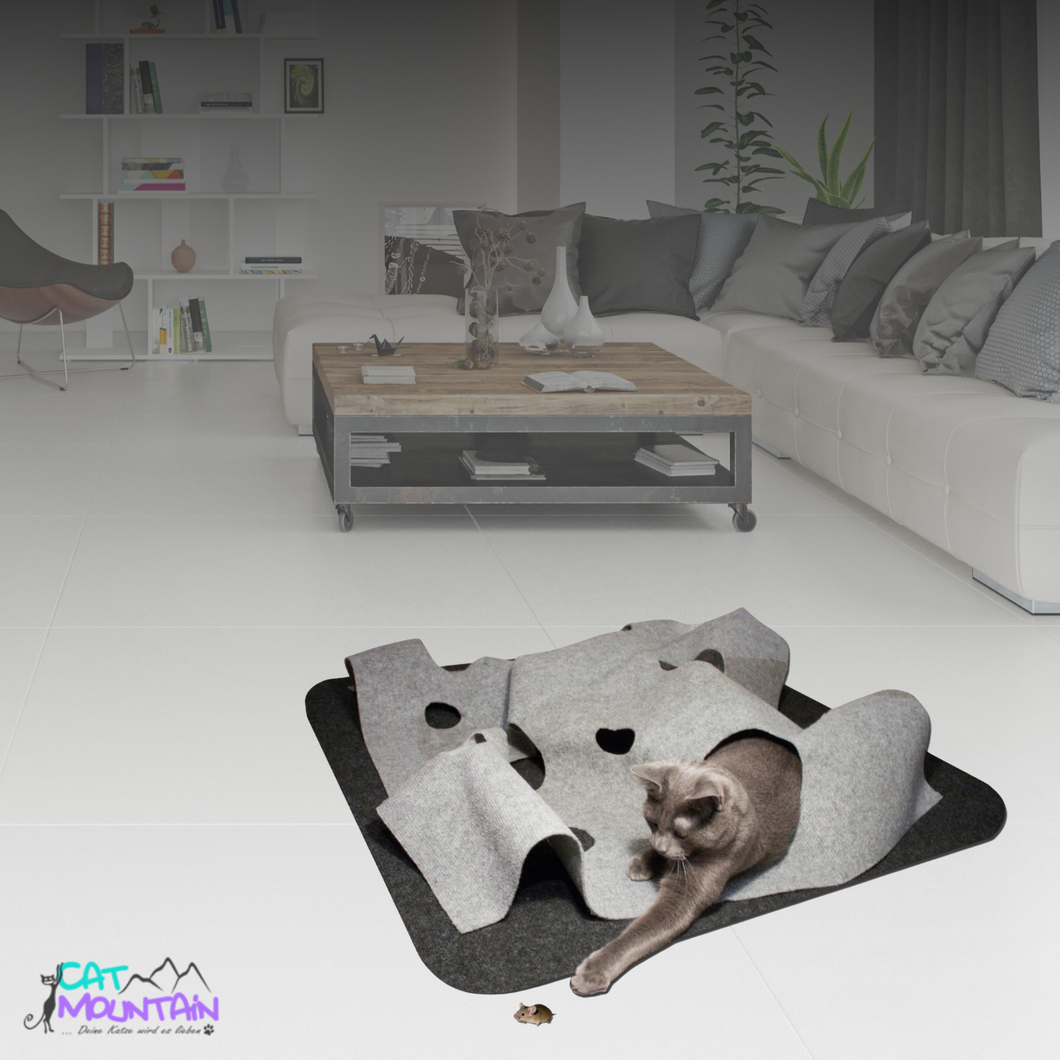 CatMountain® | 2 in 1 | Interaktives Katzenspielzeug